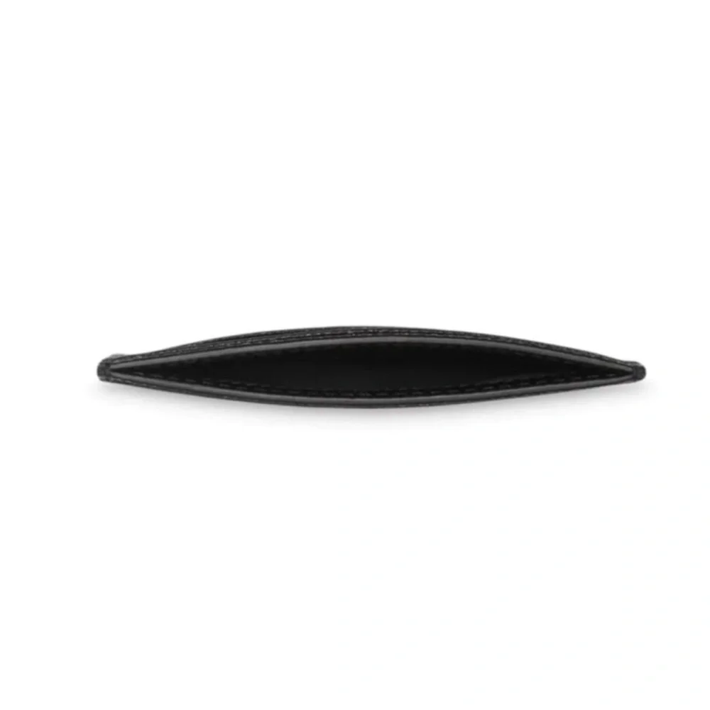 Burberry Black Grained Leather Card Holder Wallet
